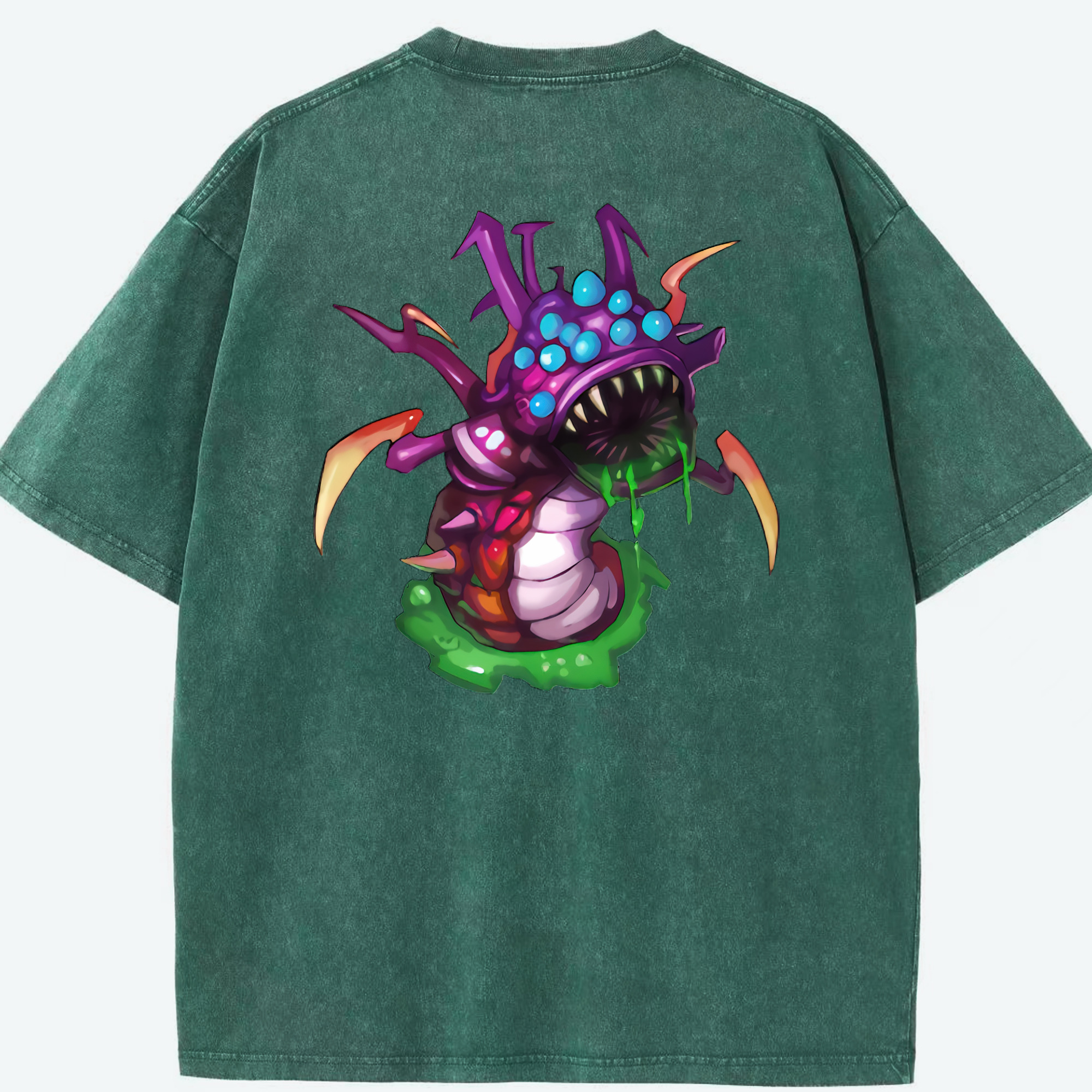 リーグ・オブ・レジェンド League of Legends LOL 綿100% ヴィンテージ風 半袖Tシャツ（背面プリント）